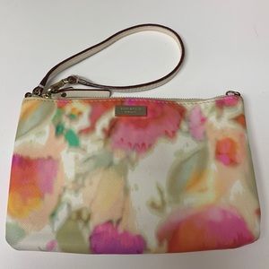 Kate Spade Leather Floral Wallet Wristlet